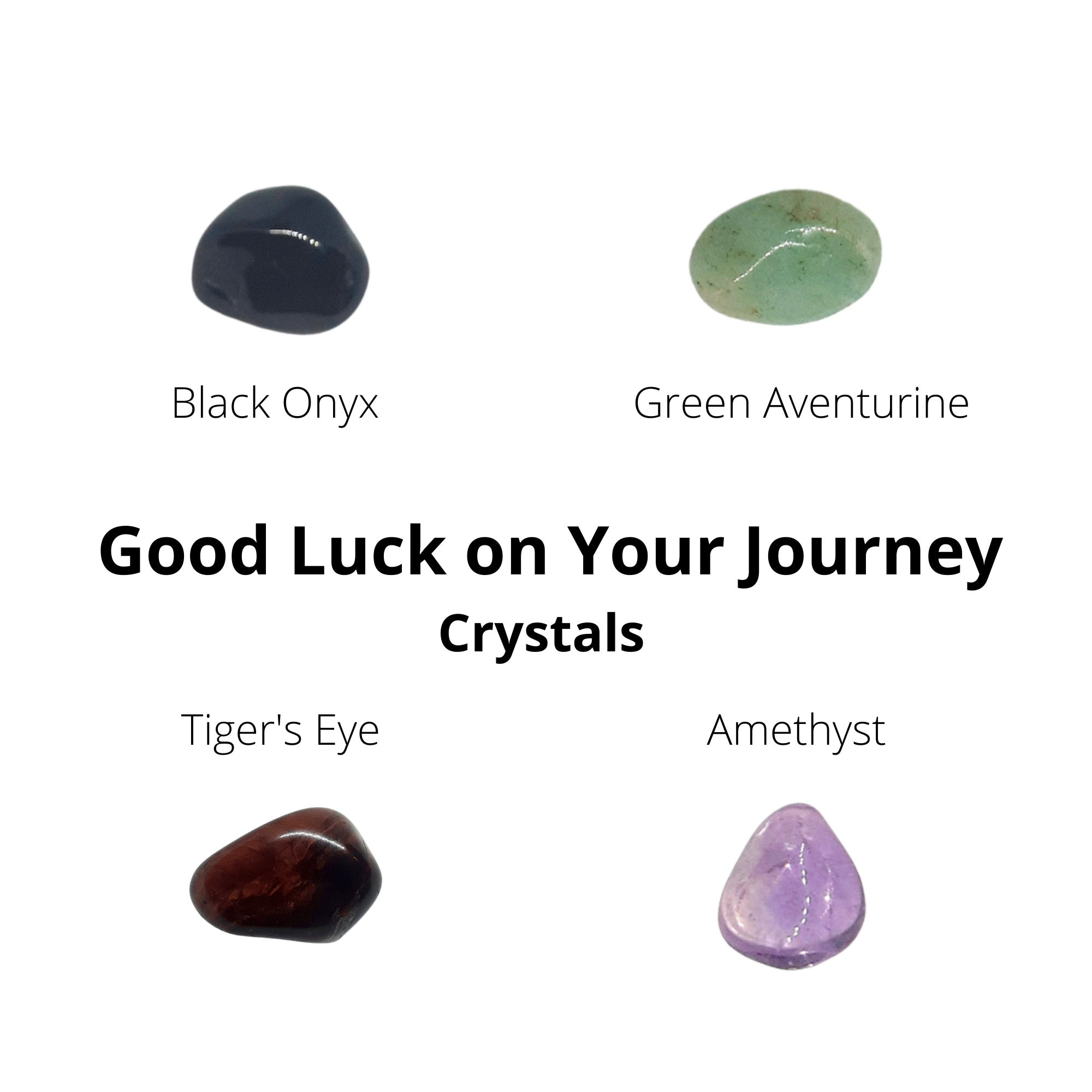 CRYSTALS, Good Luck on Your Journey, Set, Gemstones, Amethyst