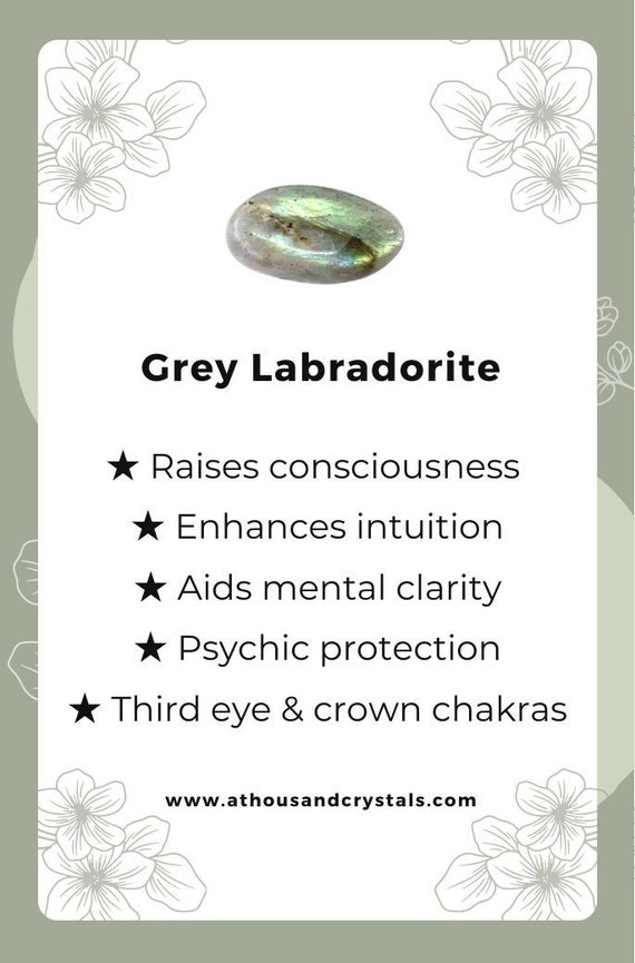 CRYSTAL BOTTLE OPENER GREY LABRADORITE CRYSTAL BOTTLE OPENER GREY LABRADORITE