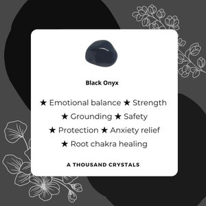 Black Onyx - Stone Crystal Gemstone Mineral Pagan Wicca Wiccan Magic Spell Ritual Real Genuine Natural