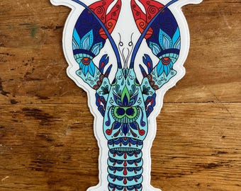 Lobster colorful sticker