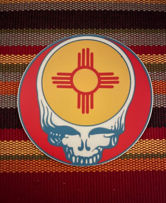 Zia Symbol New Mexico Stealie Sticker