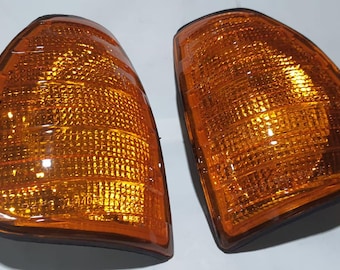 Mercedes W123 Limousine C123 Coupe S123 Estate indicators right and left orange in set NEW