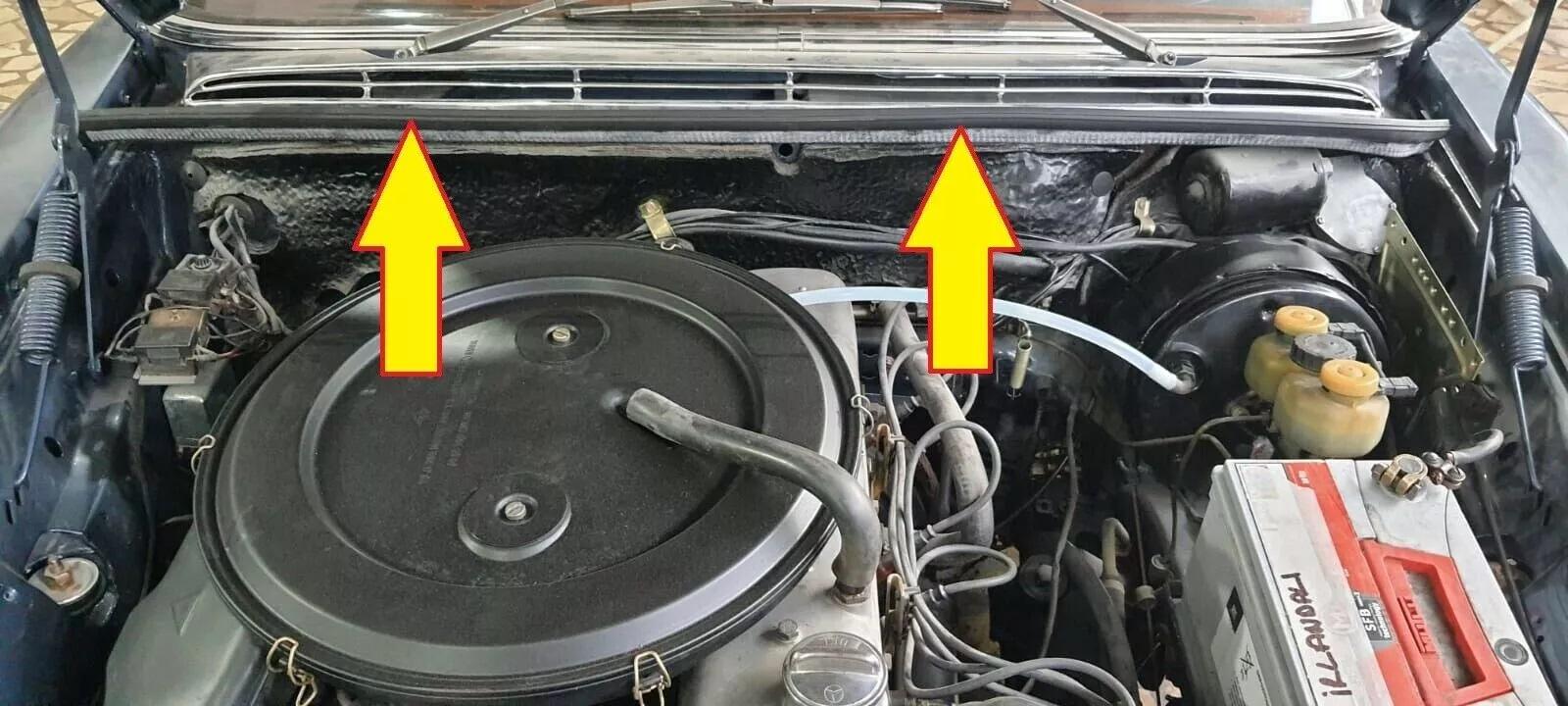 Mercedes W108 W109 Sealing Rubber Front Wall