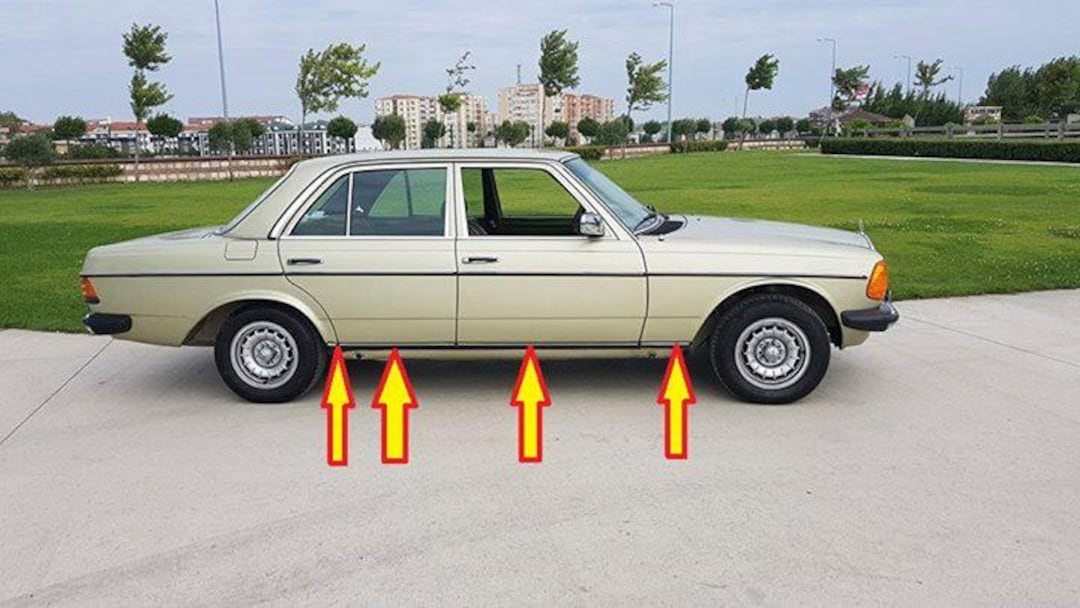 W203 Right Inner Rocker Panel Mercedes W123 Rocker Panel Lower Moulding Trim Set of 8 Pieces - Etsy
