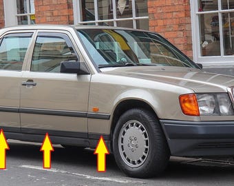 Mercedes W124 Lower Molding Trims Lower 6-piece SET for the 1st series Sedan NEW