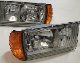 Headlight Right + Left Set 1976-1985 For Mercedes W123 C123 Coupe S123 NEW
