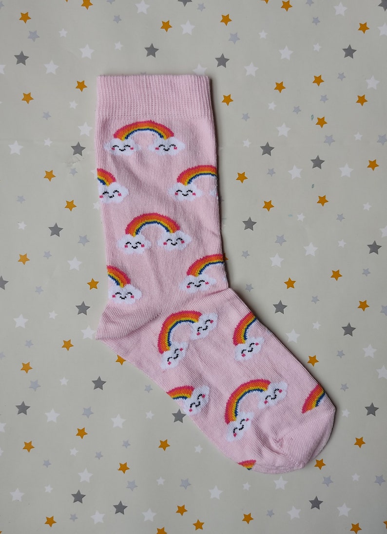 Easter Gift in UK Unicorn Rainbow Cotton Socks High Quality Gift Art UK Seller in the UK