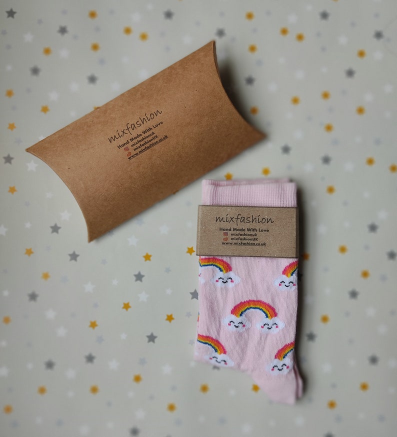 Easter Gift in UK Unicorn Rainbow Cotton Socks High Quality Gift Art UK Seller in the UK