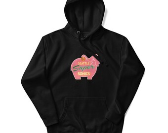 Seattle Supersonics Pink Elephant Graphic Hoodie