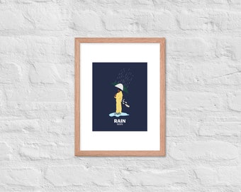 Shawn Kemp Rain Man Framed Print 12x16