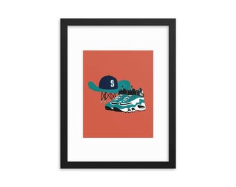 Seattle Mariners Cowboy Hat And Boots Park Framed
