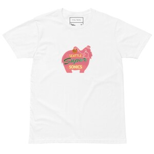 Seattle Supersonics Pink Elephant Unisex Premium T-shirt