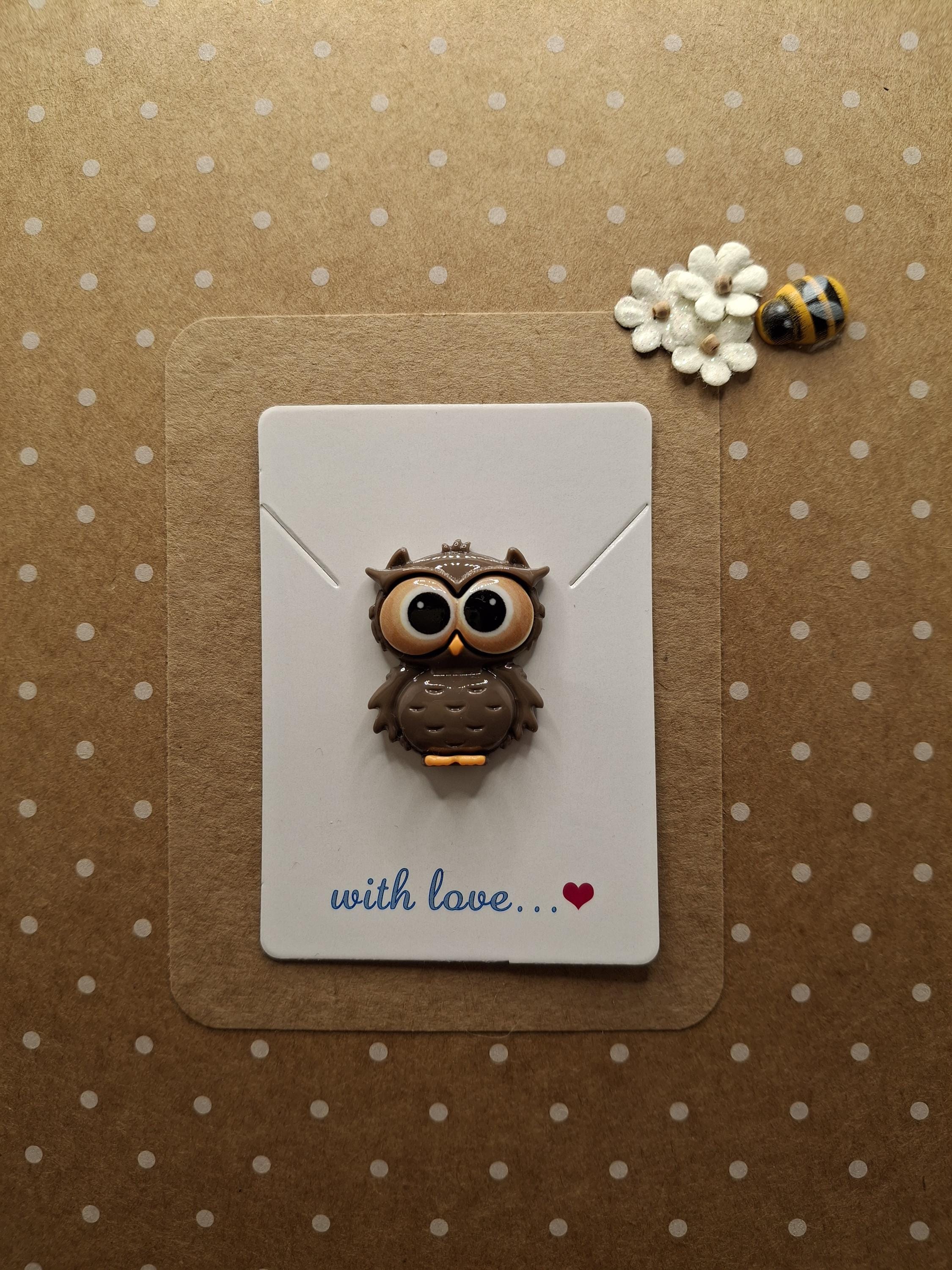 Owl Pocket Pal | Sentimental Pocket Hug Gift | Cute Tiny Keepsake | Small Wise Owl Present | Afforda