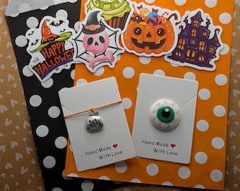 Halloween Mystery Gift Bag | Spooky Wish Bracelet & Stickers