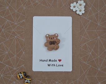 Teddy Bear Pocket Hug | Mini Comfort Token Keepsake