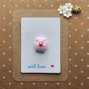 Pig Pocket Pal / Mini Pocket Hug / Grazioso regalo ricordo / Regalo per cassetta postale / Gettone animale / Regalo di allegria / Pensando a te