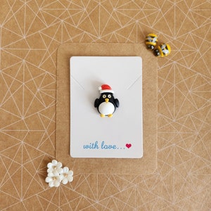 Christmas Penguin Pocket Pal | Mini Pocket Hug Gift | Festive Letterbox Keepsake | Cute Sentimental Token | Affordable Small Gift