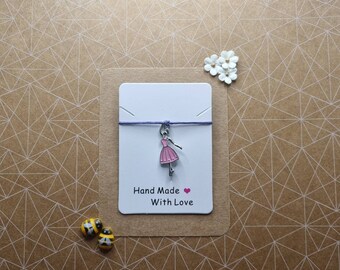 Ballerina Wish Bracelet | Ballet Dancer Charm Bracelet | Dance Lover Gift | Small Meaningful Token | Cute Gift for Dancers