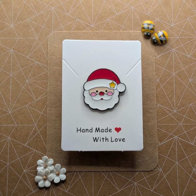 Santa Pin Design Santa Enamel Pins - Etsy UK