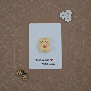 Abbraccio tascabile per gatti / Mini ricordo tascabile / Grazioso regalo per cassetta postale / Regalo per amanti dei gatti / Pegno animale / Piccolo regalo per pensare a te