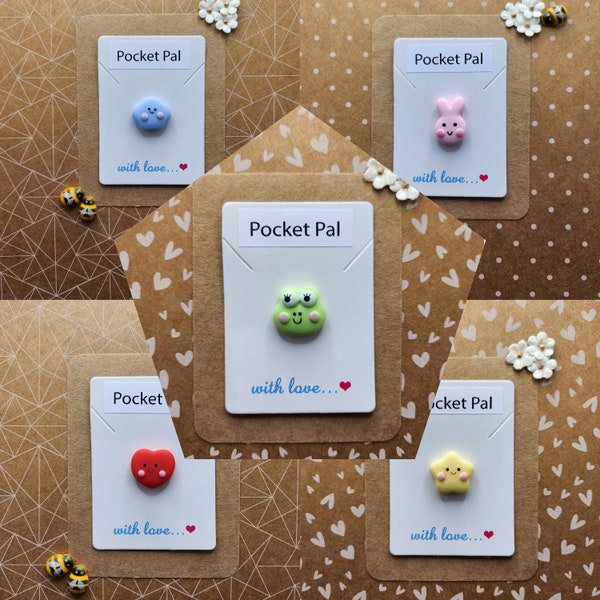 Cute Pocket Pal - Pocket Hug - Sentimental Gift - Letterbox Gift - 5 Designs To Choose From