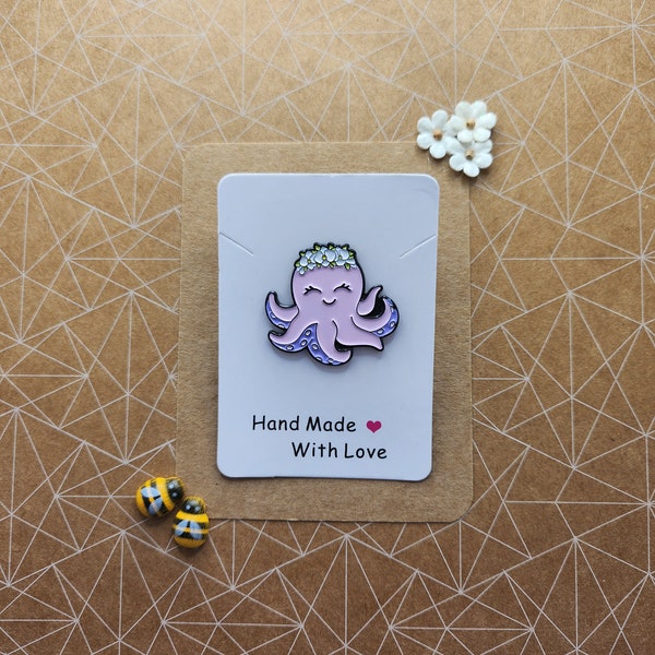 Octopus Pin Badge - Brooch - Lapel Pin
