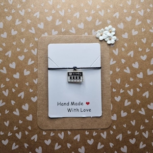 Keyboard Charm Wish Bracelet | Music Lover Gift