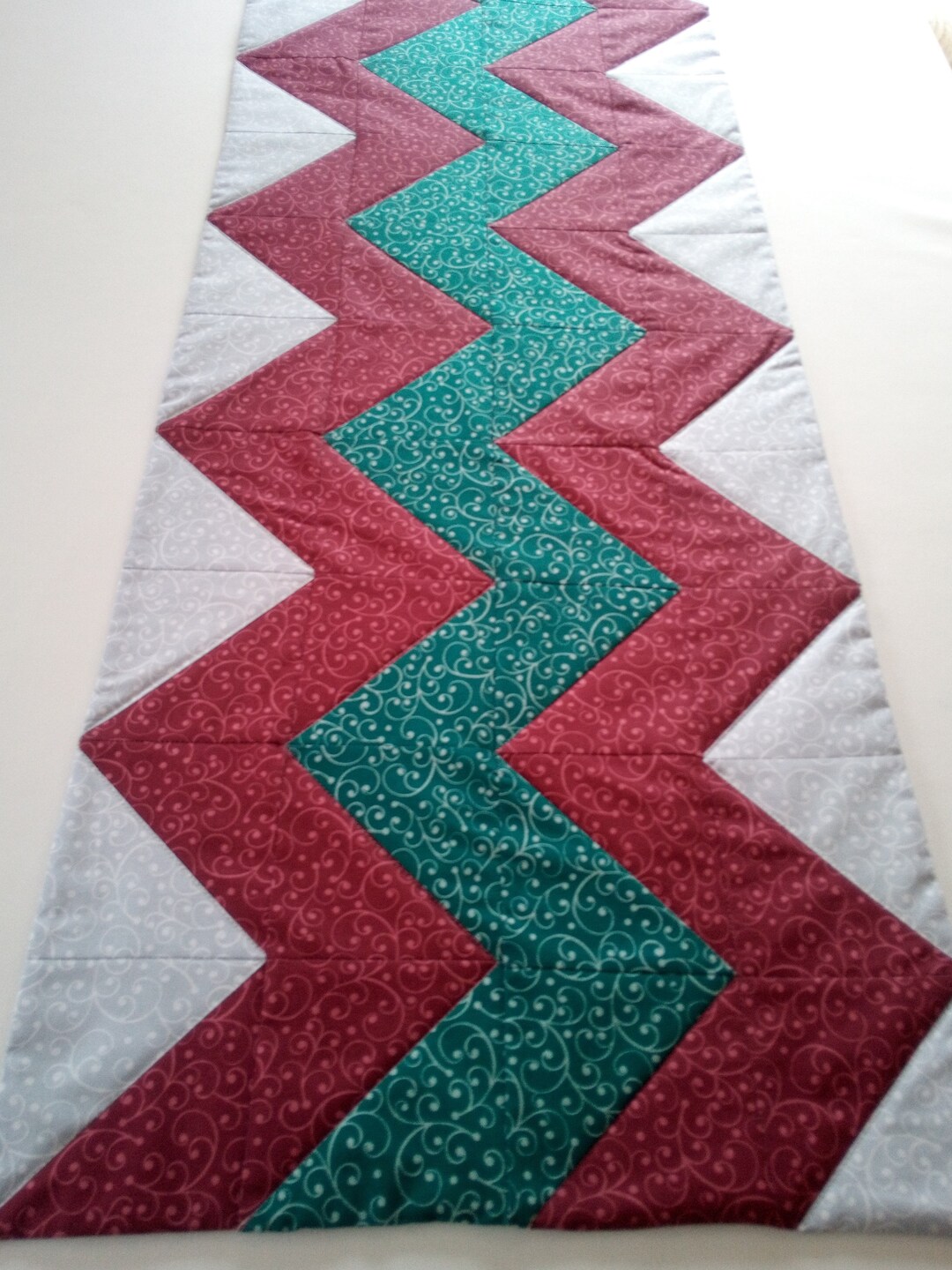 Red Patchwork Table Runner Patchwork Table Runner 1.20 X 0.40 M Green Grey Red - Etsy