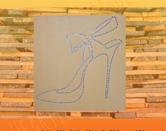 Sofortige Stiletto-Eleganz: High Heel Schuh Fan, Frau, Strass Design SVG, DIY Mode