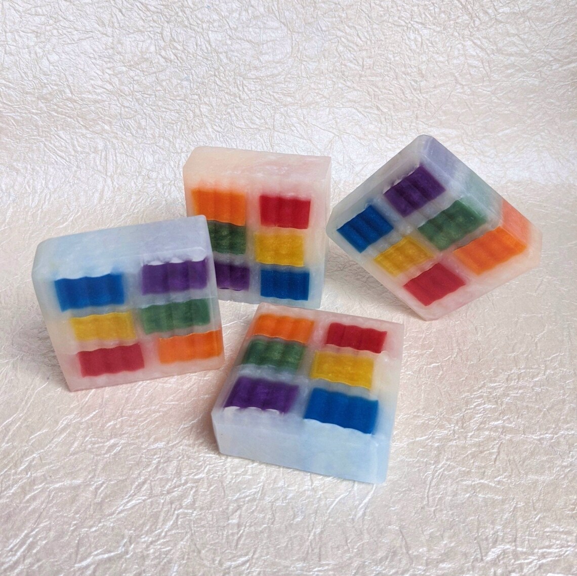 Color Block Soap The Fight Continues Handcrafted Soap Etsy