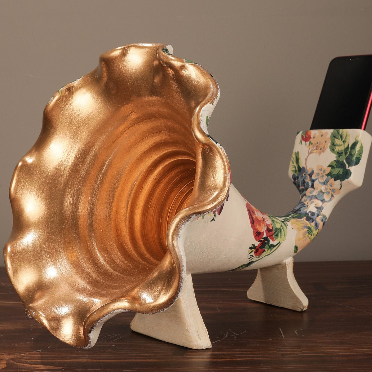 Gramophone Phone Speaker 13.7
