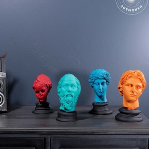 Historical trinkets 5.1&quot;  , Hellenic Statue, Roman, Art, Decor Sculpture, Eros, Socrates