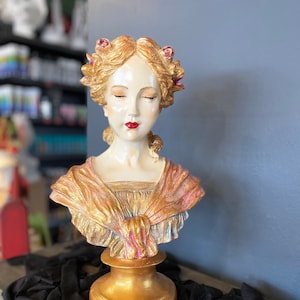 Queen of France Marie Antoinette Statue 16.5&quot;, Woman Bust, French , Office Design Accessories, Decor Sculpture