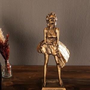 MARILYN MONROE Sculpture 10.6&quot;, Woman Statue, Sexy Lady, Art, Decor, Accessories