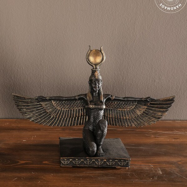EGYPTIAN GODDESS ISIS Statue Sculpture 12.6", Goodies Lady, Decor , Art, Altar Accessories