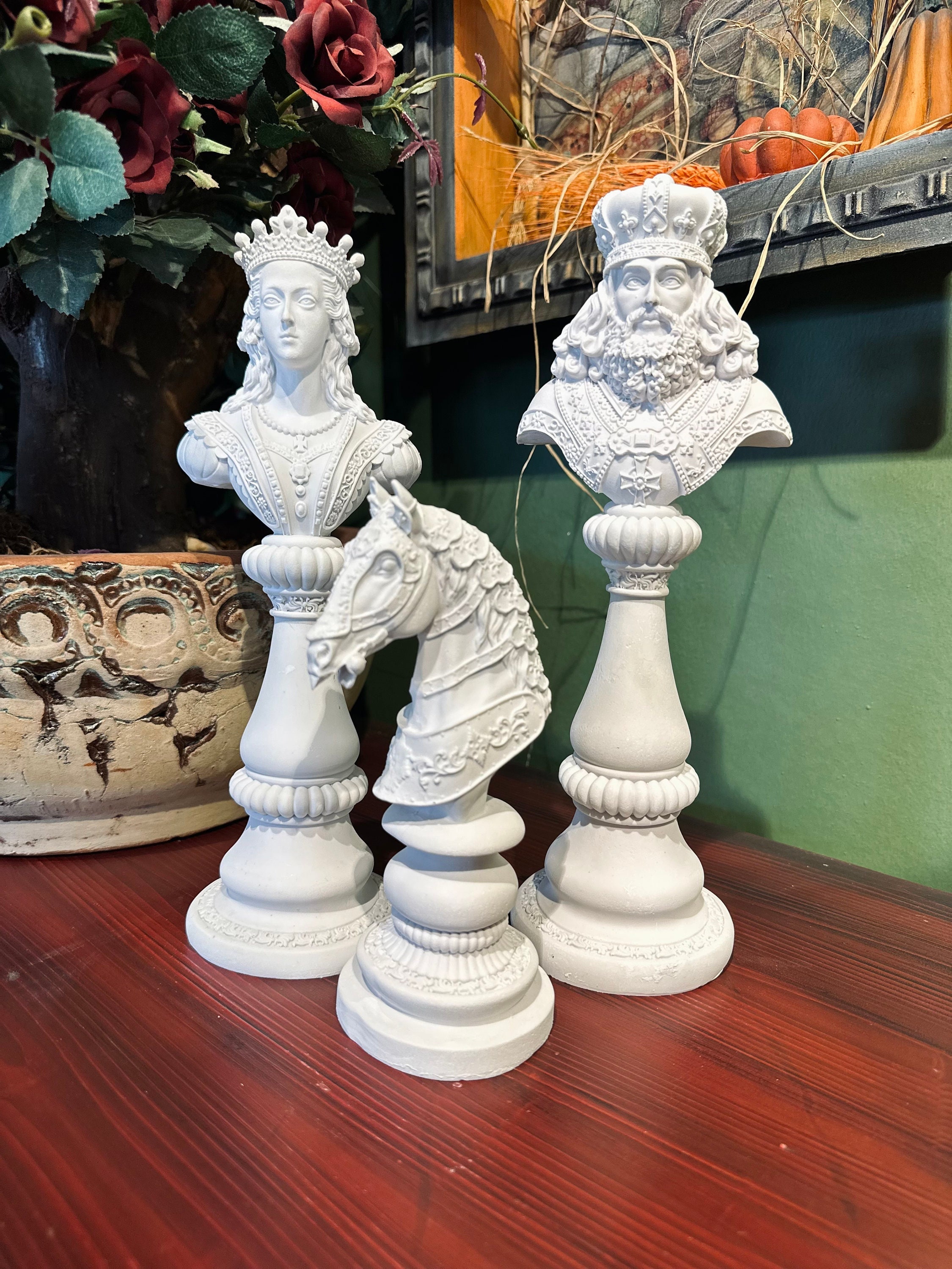 Chess King & Queen Eichholtz Sculpture - Milia Shop