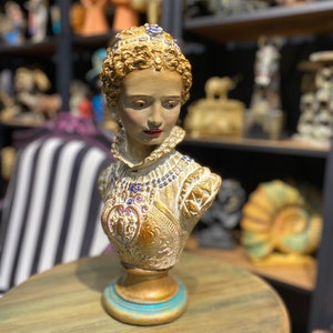 Queen of France Marie Antoinette Statue 15.7&quot;, Woman Bust, French , Office Design Accessories, Decor Sculpture