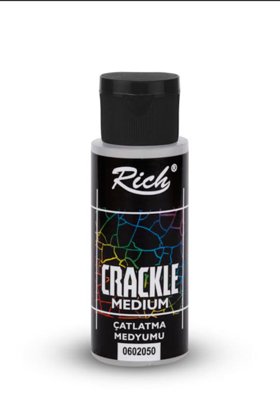 Rich Waterbased Crackle Medium 60-120-250 Cc, Crackle Paint Finish