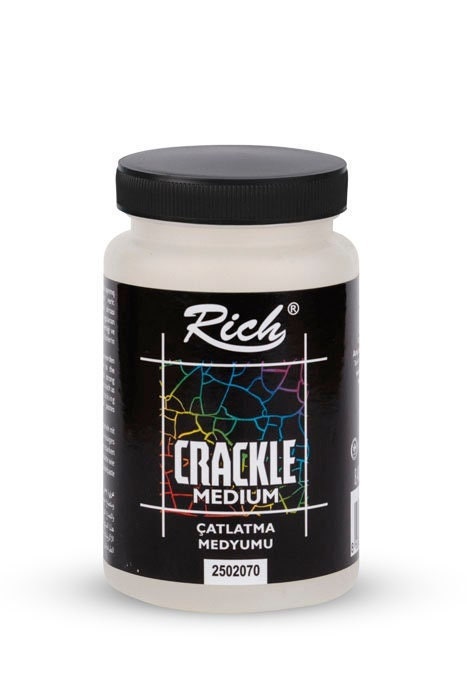 Rich Waterbased Crackle Medium 60-120-250 Cc, Crackle Paint Finish
