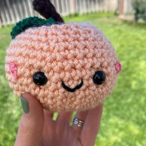 Handmade Crochet Amigurumi PEACH!