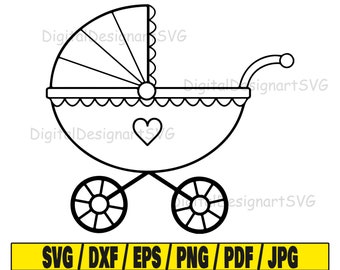 Download Baby Stroller Svg Etsy