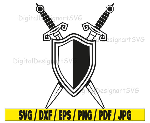Sword and shield svg, sword svg, medieval svg, shield svg, battle svg, ancient svg, war svg, military svg, soldier svg