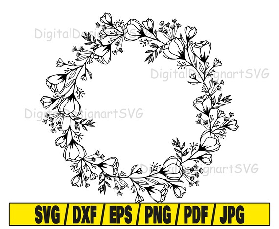 Download Floral Damask Svg Floral Circle Svg Cut File Pattern Etsy