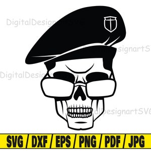 Skull soldier svg, military svg, army svg, us army svg, soldier silhouette, skull svg cut file
