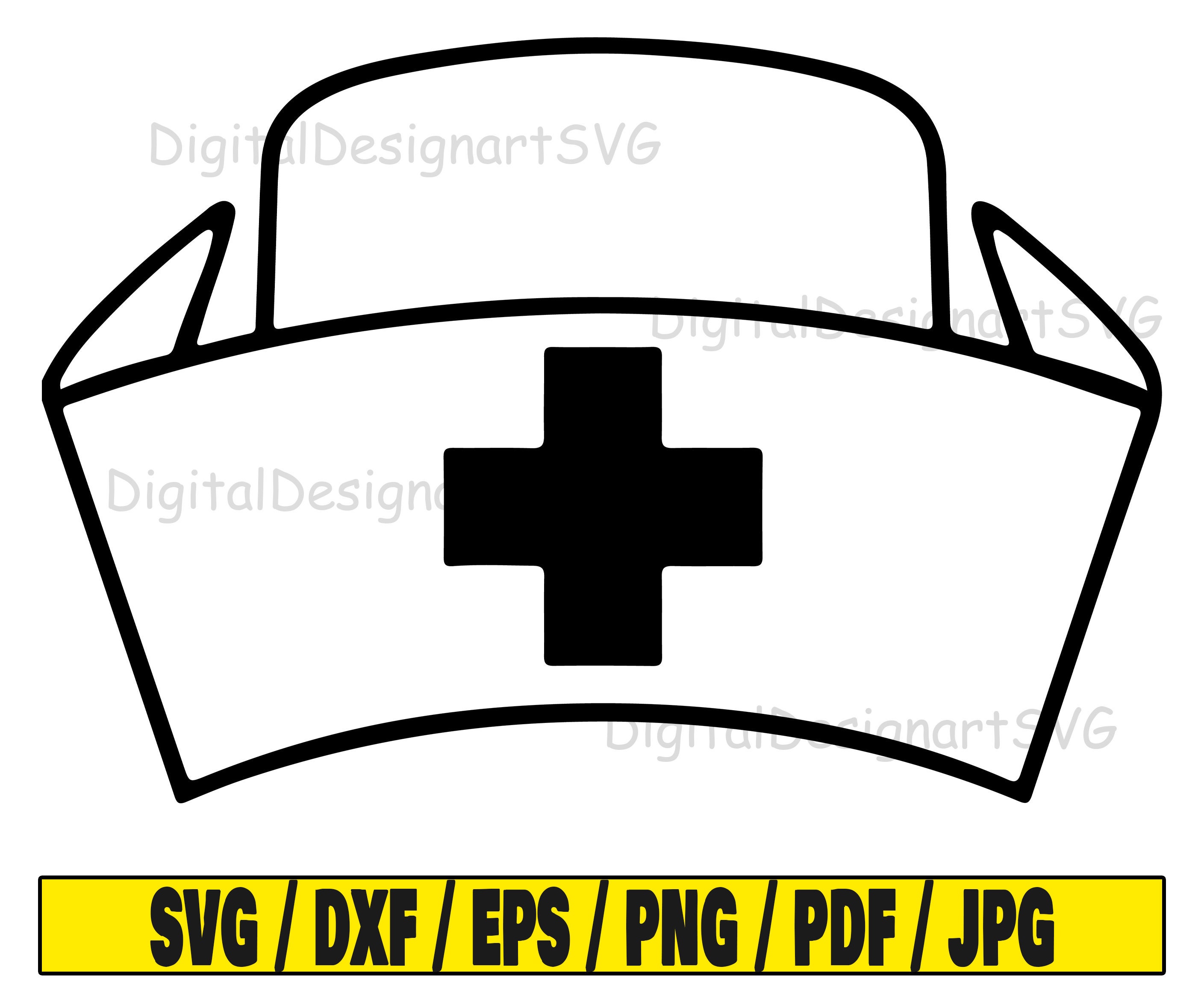 Buy Nurse Cap Svg Nurse Hat Svg Nurse Svg Nursing Svg Cross Online in India - Etsy