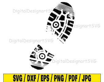 Shoeprint svg, shoe svg, shoe silhouette svg, shoes svg, bootprints svg, file for cricut