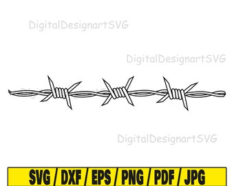 Arame farpado svg # 2, contorno de arame farpado svg, arame svg, arquivo para cricut svg, arame farpado svg