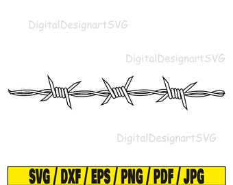 Barb wire svg #2, barb wire outline svg, wire svg, file for cricut svg, barbed wire svg