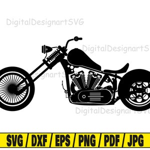 Chopper svg, motocicleta svg, motocicleta svg, silhueta de helicóptero, arquivo de corte svg, bicicleta svg