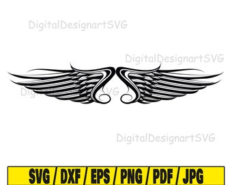 Wings svg, wings silhouette svg, wing svg, bird wing svg, silhouette, cricut svg, cricut cut file
